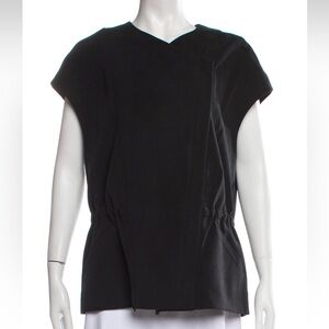 Vince black vest with hidden zipper and adjustable waist in very good condition